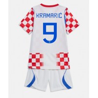 Stroje piłkarskie Chorwacja Andrej Kramaric #9 Koszulka Podstawowej dla dzieci MŚ 2026 Krótki Rękaw (+ szorty)